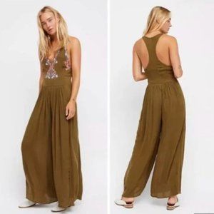 Free People Amalfi Embroidered Jumpsuit